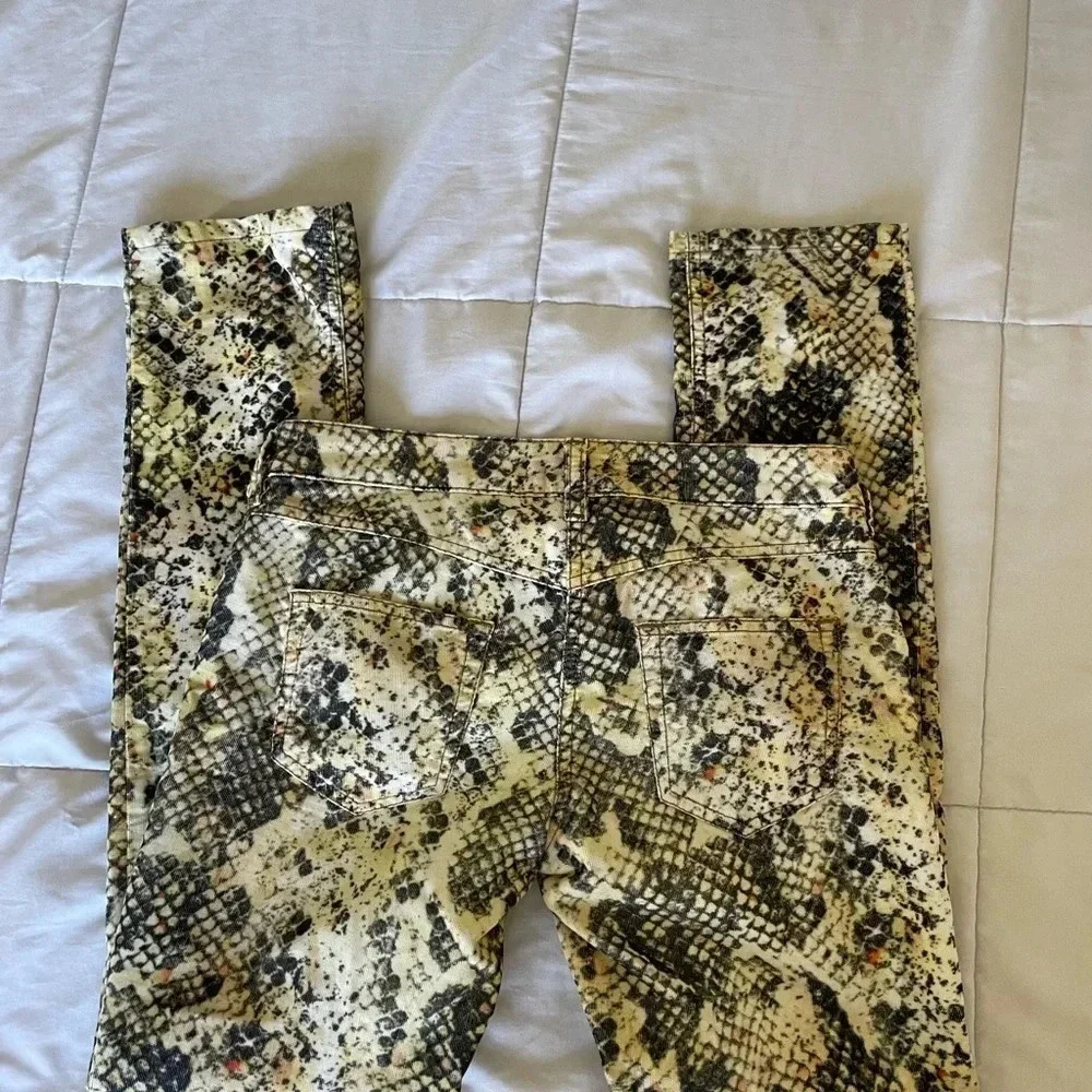 Isabel Marant snake print corduroy pants